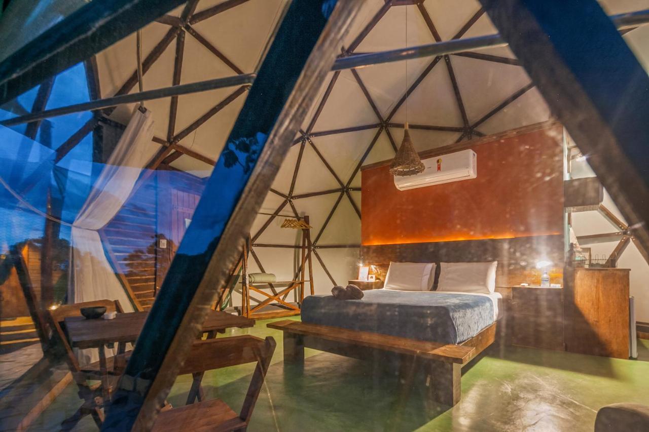 Glamping Serra Da Canastra - Casinha De Hortela - Domo Embauba Delfinópolis 외부 사진